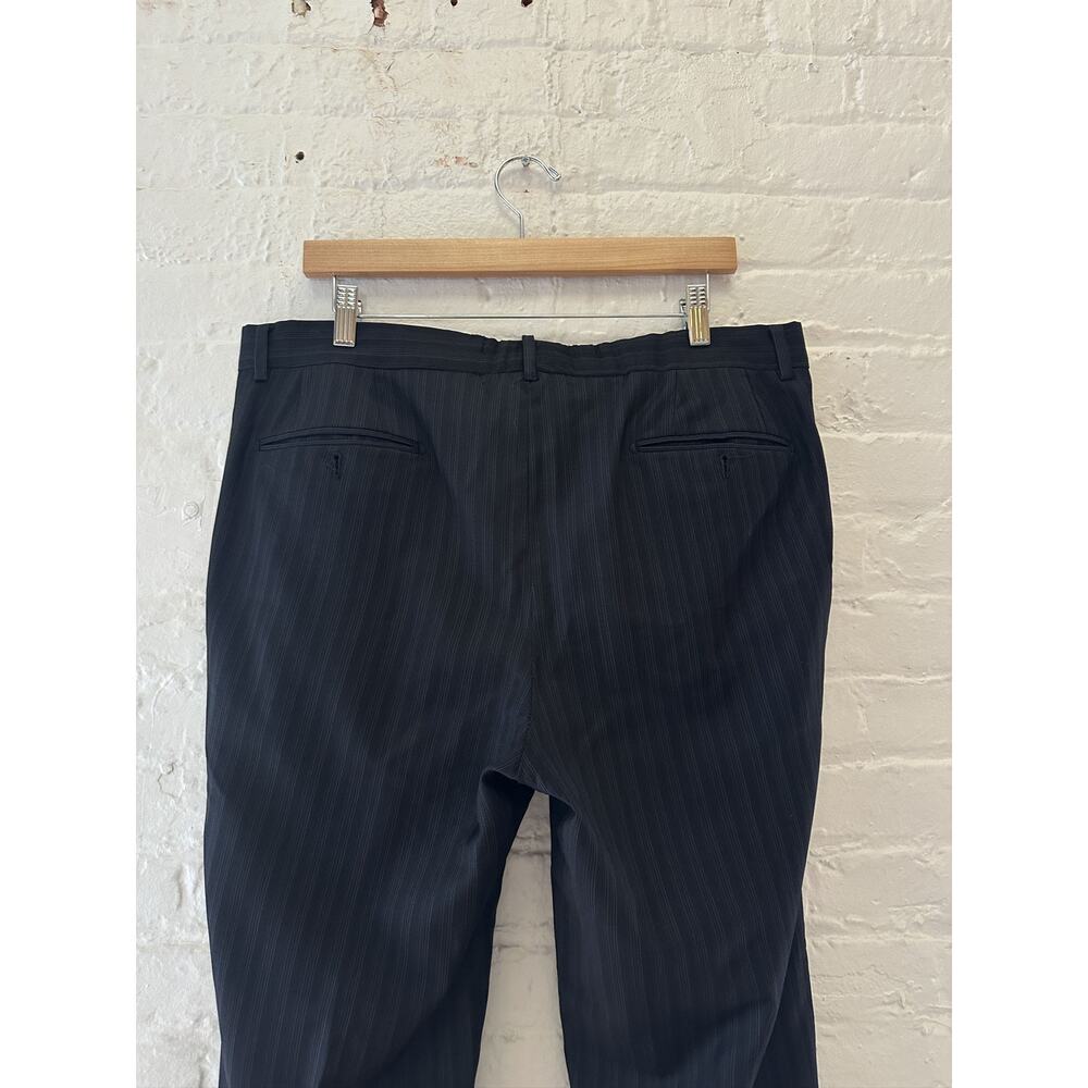 Gucci By Tom Ford Pinstriped Wool Trousers View 3